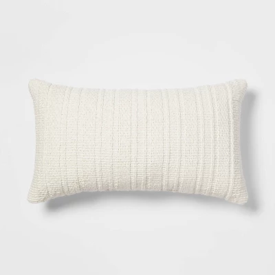 Oversized Textural Woven Throw Pillow Cream - Threshold™ 4 Oversized Textural Woven Throw Pillow Cream - Threshold™ - Image 4