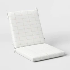 Woven Grid Outdoor Chair Cushion - Threshold™ -Threshold Sales Store GUEST dabbc9ae 7f75 4774 a464 6db376fcc21f