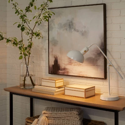 Cantilever Task Table Lamp (Includes LED Light Bulb) White - Threshold™ Designed With Studio McGee 2 Cantilever Task Table Lamp (Includes LED Light Bulb) White - Threshold™ Designed With Studio McGee - Image 2