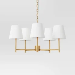5 Arm Shaded Chandelier - Threshold™ 10 5 Arm Shaded Chandelier - Threshold™ -Threshold Sales Store GUEST e5927df8 27d0 4939 bb95 f495fe88f184