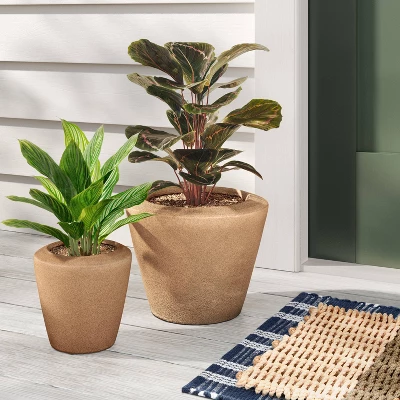 Earthenware Weathered Indoor/Outdoor Planter Pot - Threshold™ Designed With Studio McGee 1 Earthenware Weathered Indoor/Outdoor Planter Pot - Threshold™ Designed With Studio McGee
