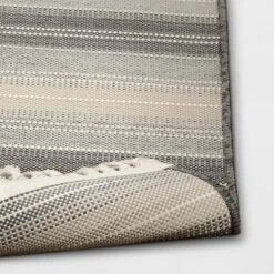 7'x10' Striped Tapestry Rectangular Woven Outdoor Area Rug Gray - Threshold™ 5 7'x10' Striped Tapestry Rectangular Woven Outdoor Area Rug Gray - Threshold™ -Threshold Sales Store GUEST eac675a2 60ff 4961 93cc 44df0a57d3d8