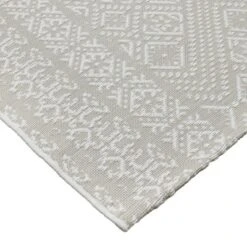 5' X 7' Double Diamond Outdoor Rug Silver - Threshold™ -Threshold Sales Store GUEST f03c5848 a2fb 48ea 9cdb a60499733b8c