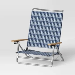 5 Position Beach Chair With Aluminum Frame & Wood Arms - Threshold™ -Threshold Sales Store GUEST f0ffb973 9fe5 4b27 a4dc 31a9ae2eef17