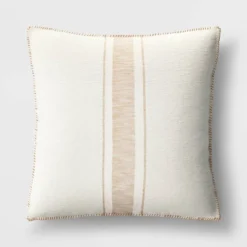 Oversized Placed Striped Square Throw Pillow - Threshold™ -Threshold Sales Store GUEST f6186921 5e61 4ca1 af45 8eae757462f0