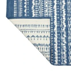 7' X 10' Outdoor Rug Striped Fringe Blue - Threshold™ -Threshold Sales Store GUEST f87e445c 81fd 43af bbbd 1dd8caca7131