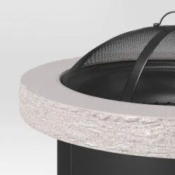 32" Stack Stone Wood Burning Outdoor Fireplace With Spark Screen - Threshold™ 5 32" Stack Stone Wood Burning Outdoor Fireplace With Spark Screen - Threshold™ -Threshold Sales Store GUEST fe899266 6274 4212 8262 e6720a9f6c6b